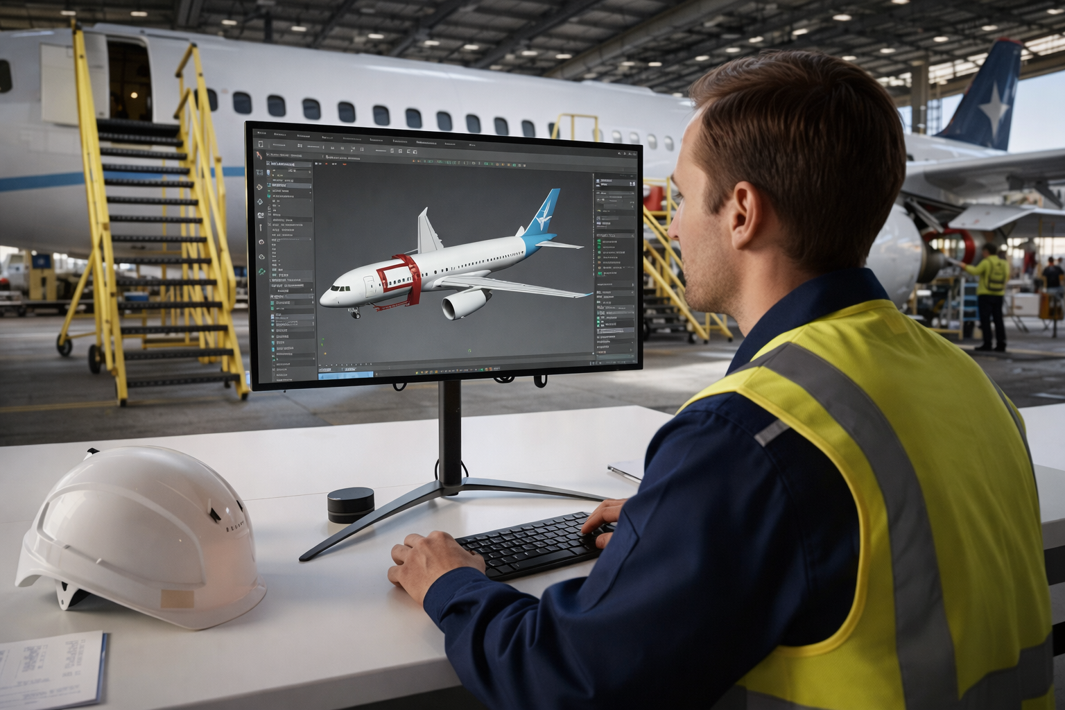 Aircraft surface preparation and branding support